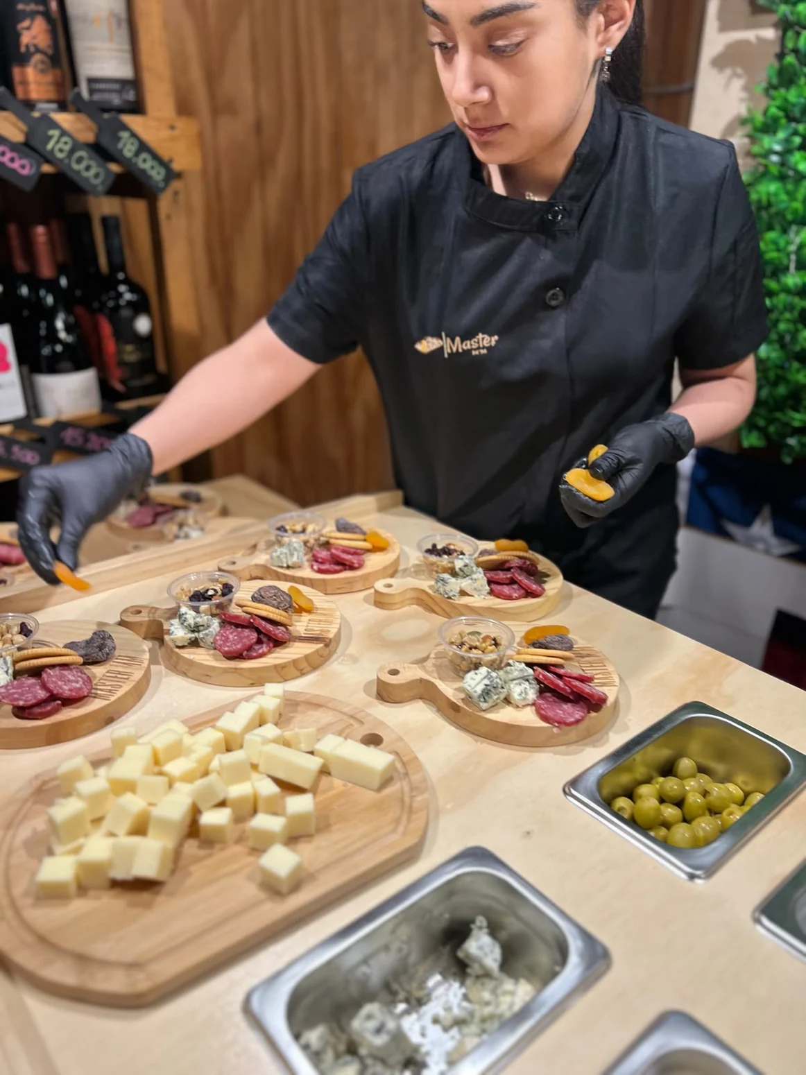 Preparación gastronómica en vivo por Master MM